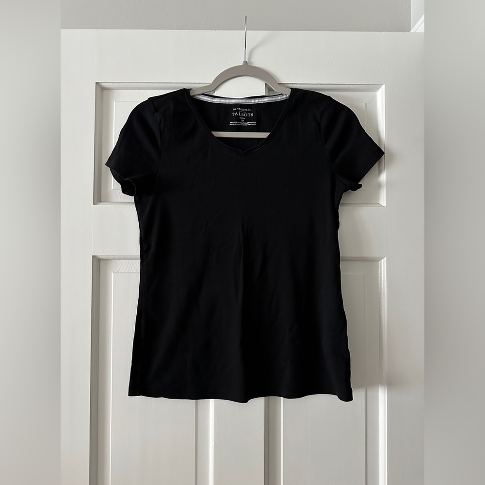 Talbots The Talbots Tee V-Neck 100% Pima Cotton Short Sleeve T-Shirt